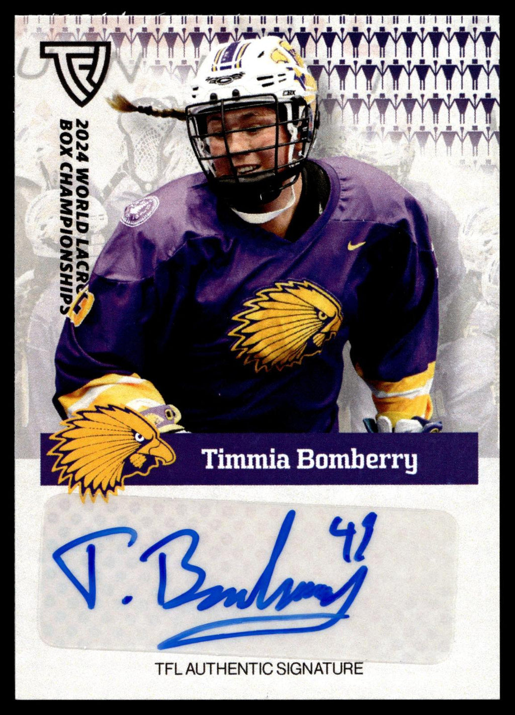 Timmia Bomberry 2024 TFL WBLC Team Haudenosuanee Base Auto