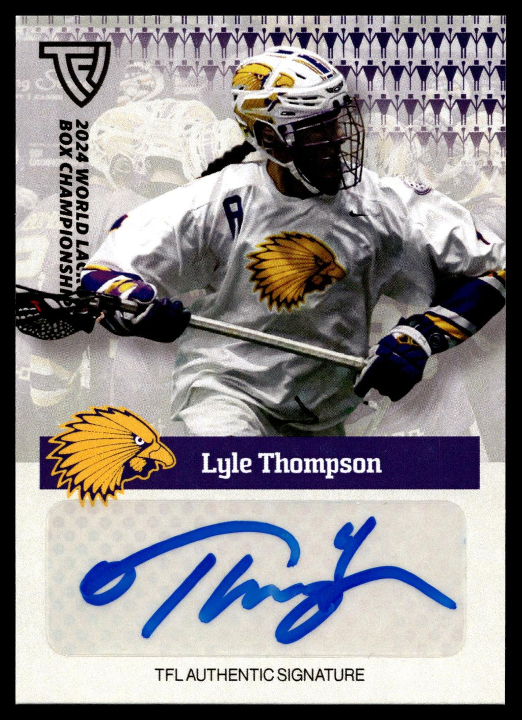Lyle Thompson 2024 TFL WBLC Team Haudenosuanee Base Auto