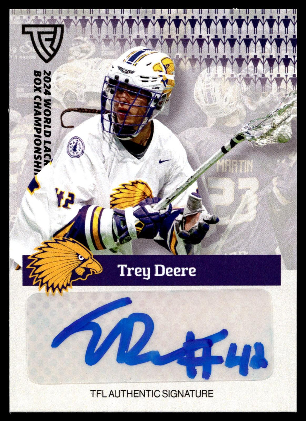 Trey Deere 2024 TFL WBLC Team Haudenosuanee Base Auto