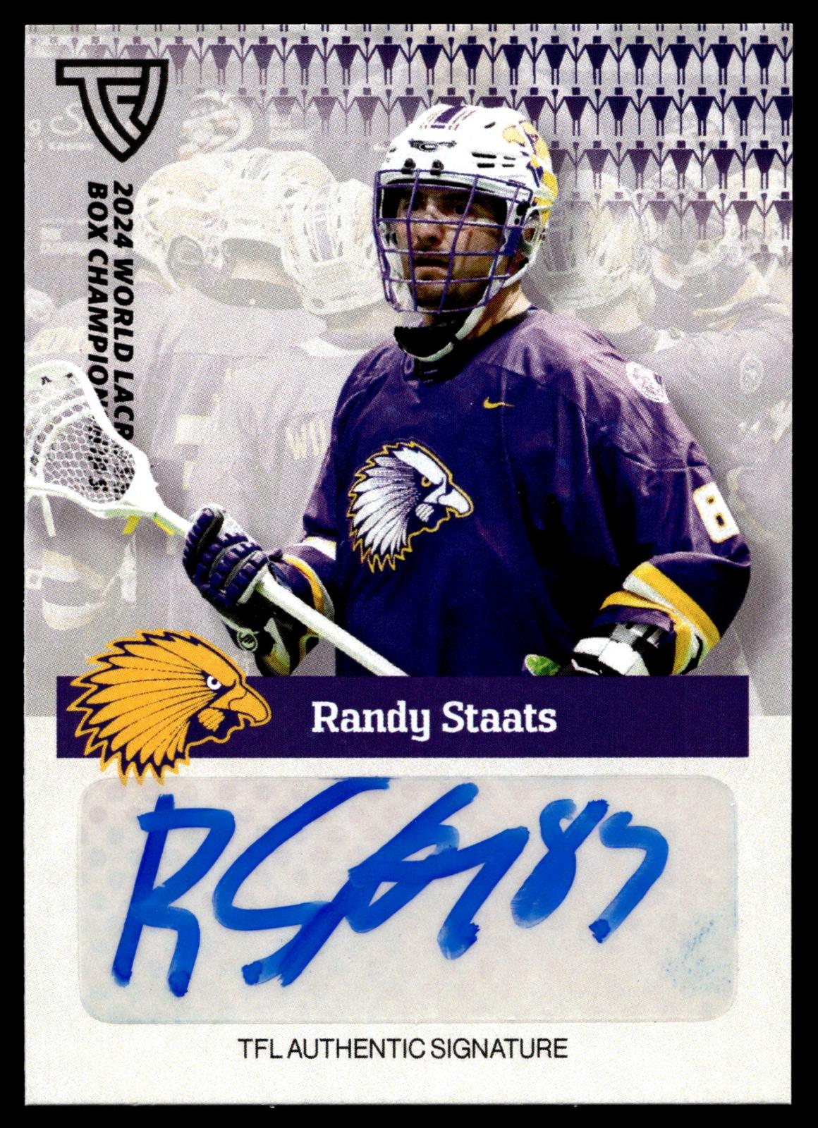Randy Staats 2024 TFL WBLC Team Haudenosuanee Base Auto