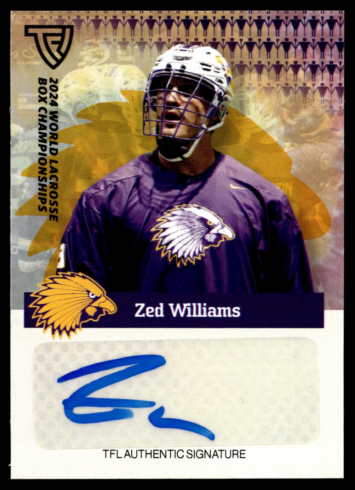 Zed Williams 2024 TFL WBLC Team Haudenosuanee Tie Dye Auto