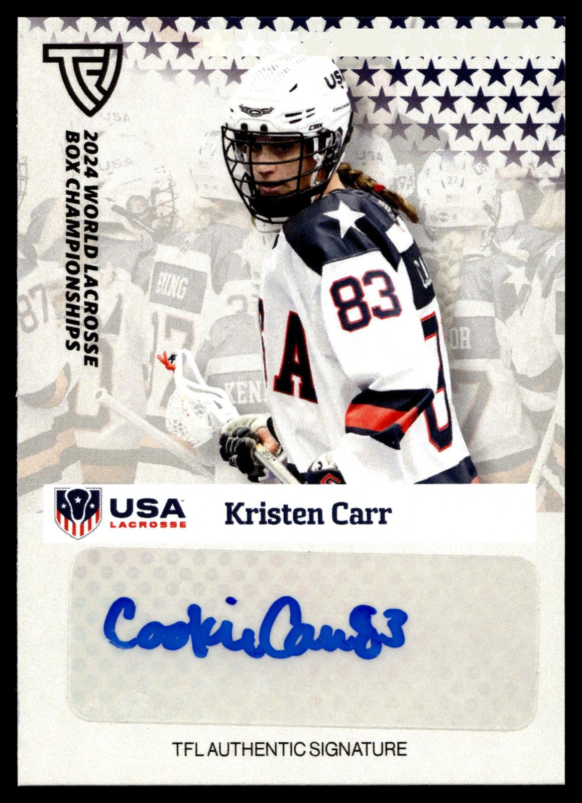 Kristen Carr 2024 TFL WBLC Team USA Base Auto