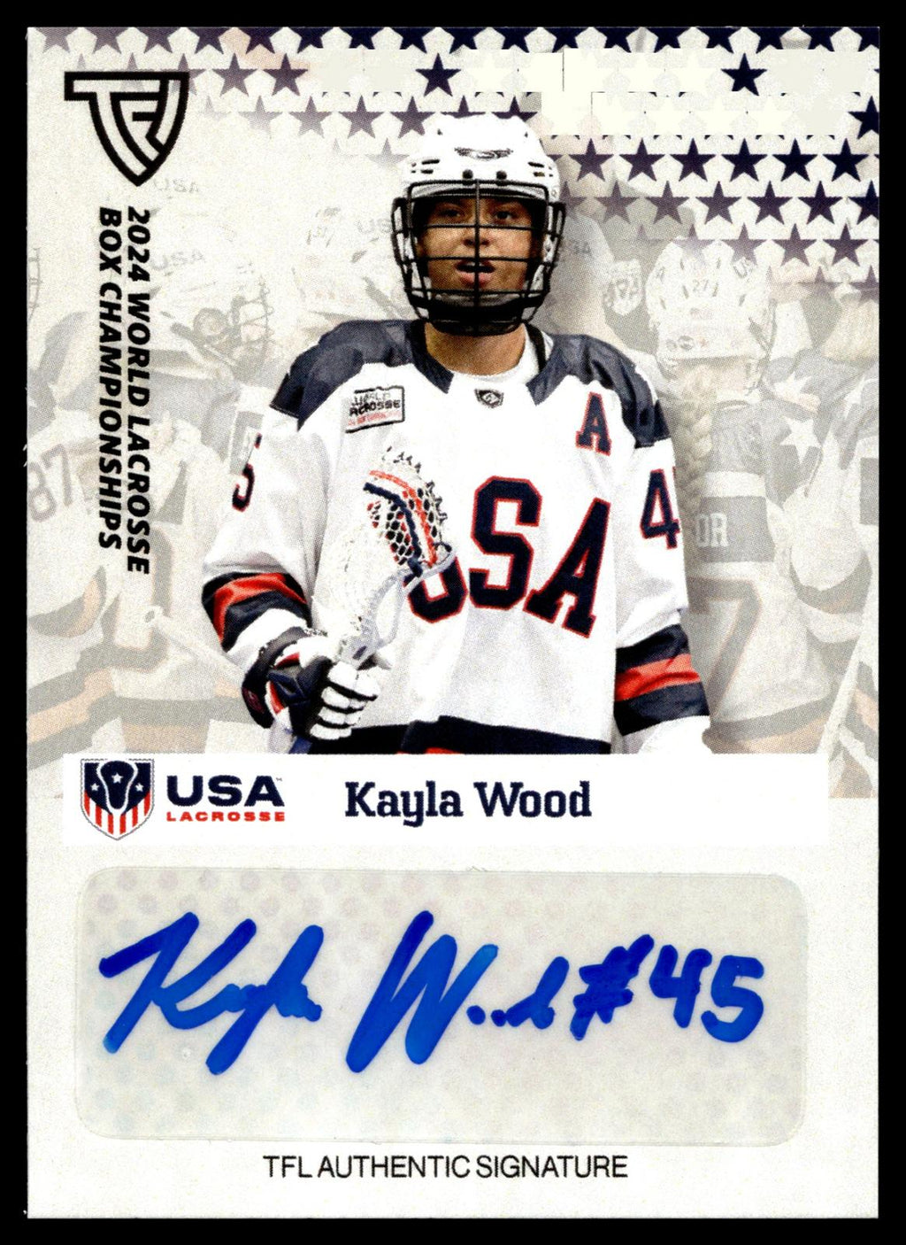 Kayla Wood 2024 TFL WBLC Team USA Base Auto