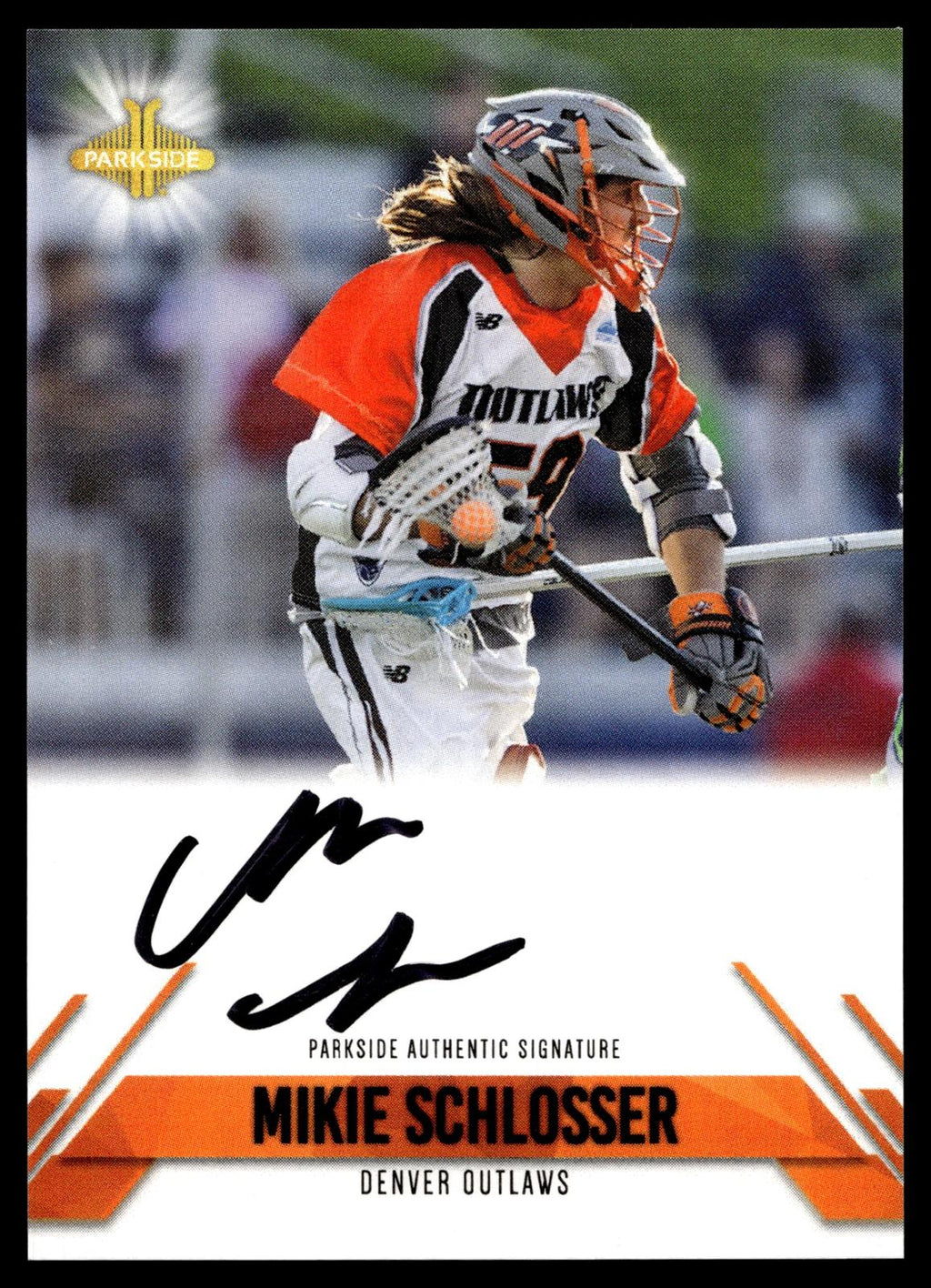 Mikie Schlosser 2019 MLL Premier Series Denver Outlaws Signature Series #SS-MS