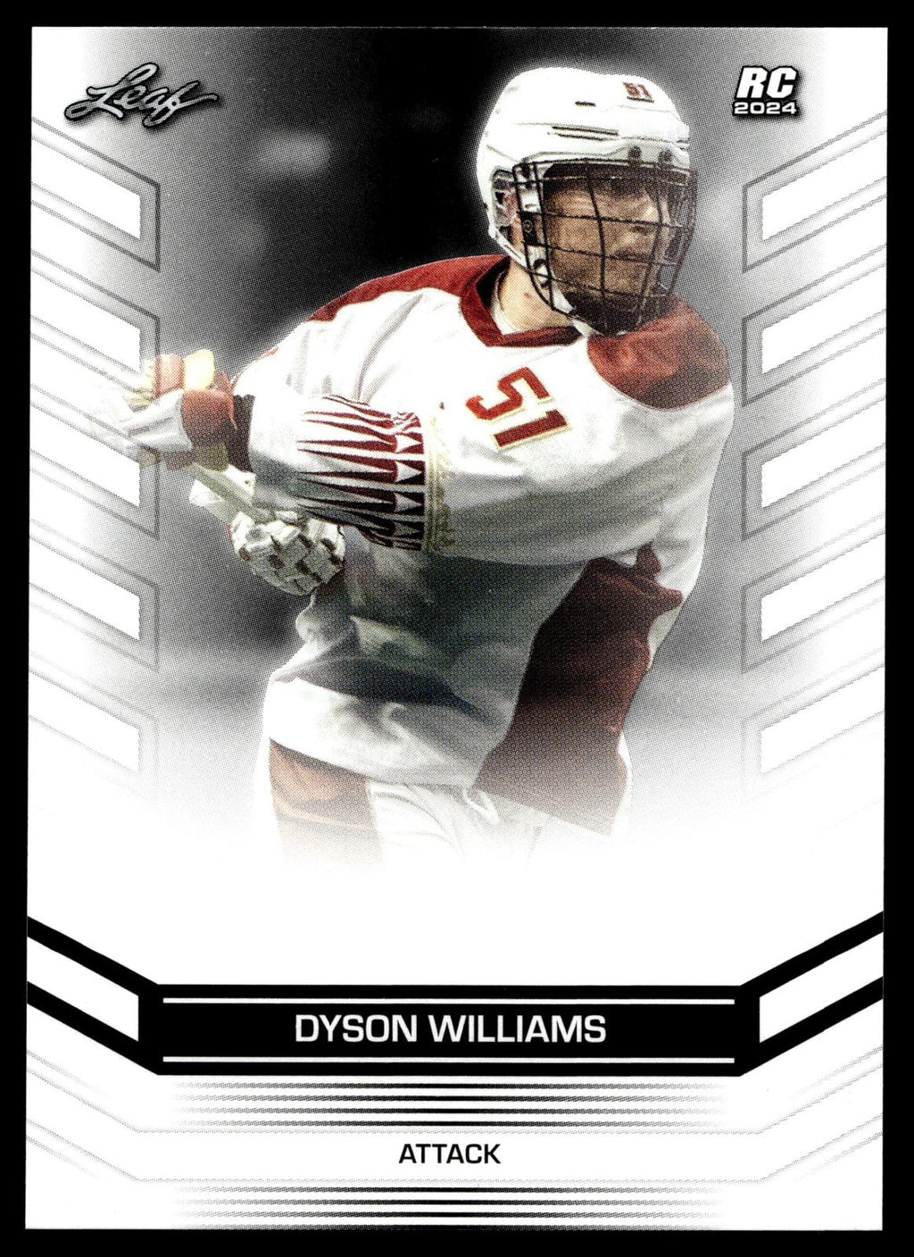 Dyson Williams 2024 Leaf Rookie Cards Albany Firewolves #RC-02