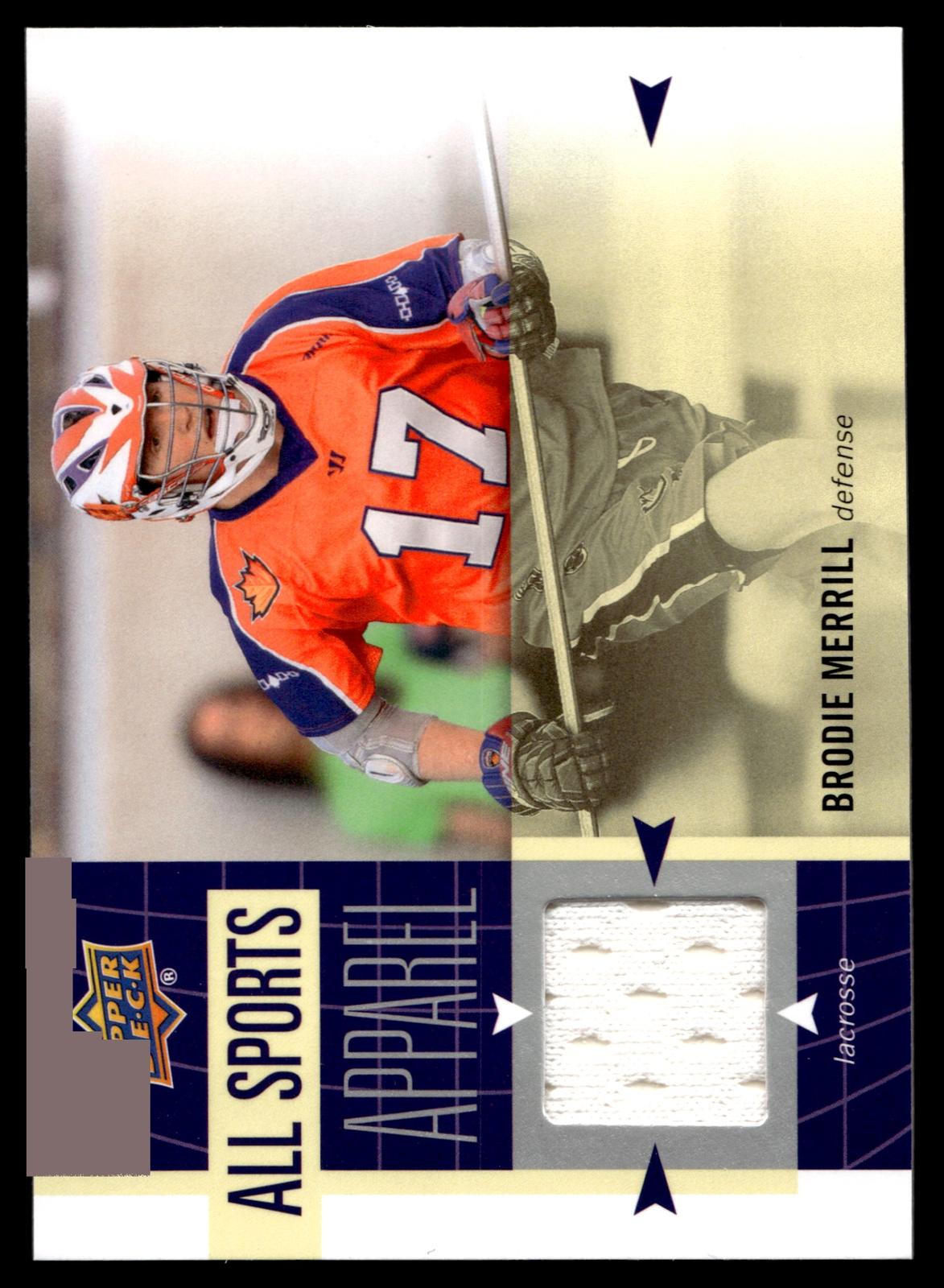Brodie Merrill 2011 Upper Deck WOS Toronto Nationals All Sports Apparel #AS-BM
