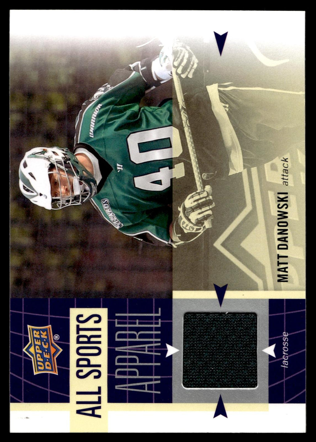 Matt Danowski 2011 Upper Deck WOS Long Island Lizards All Sports Apparel #AS-MD