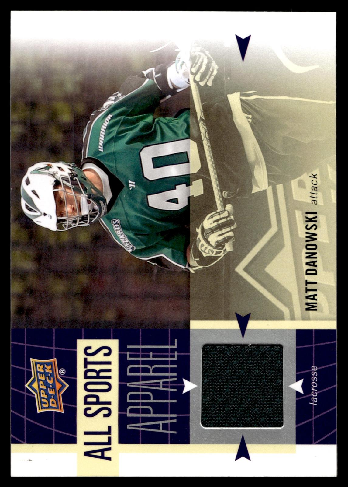 Matt Danowski 2011 Upper Deck WOS Long Island Lizards All Sports Apparel #AS-MD
