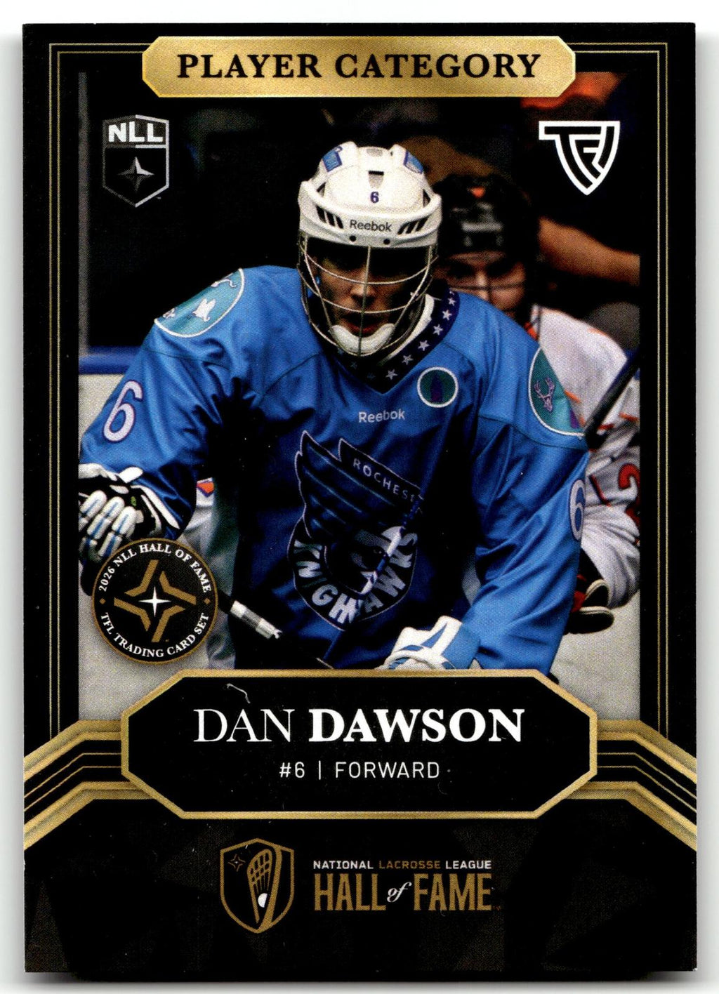 Dan Dawson 2026 TFL NLL HOF Rochester Knighthawks Base #2