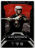 Alex Simmons 2026 TFL NLL Elite Oshawa Firewolves Home Floor 34/75 #E7