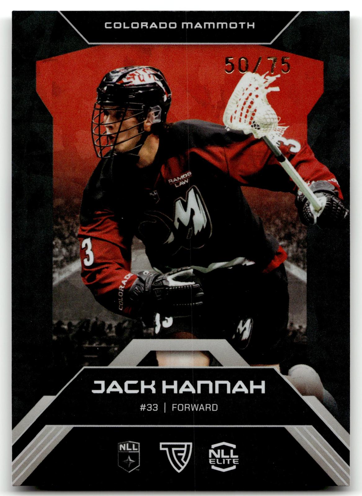 Jack Hannah 2026 TFL NLL Elite Colorado Mammoth Home Floor 50/75 #E22