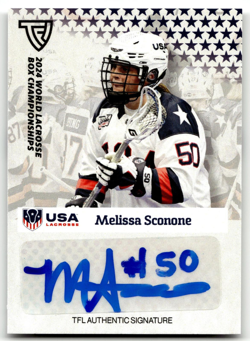 Melissa Sconone 2024 TFL WBLC Team USA Base Auto