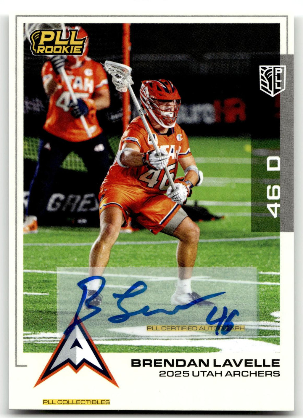 Brendan Lavelle 2025 PLL Flagship Utah Archers Base Auto #28
