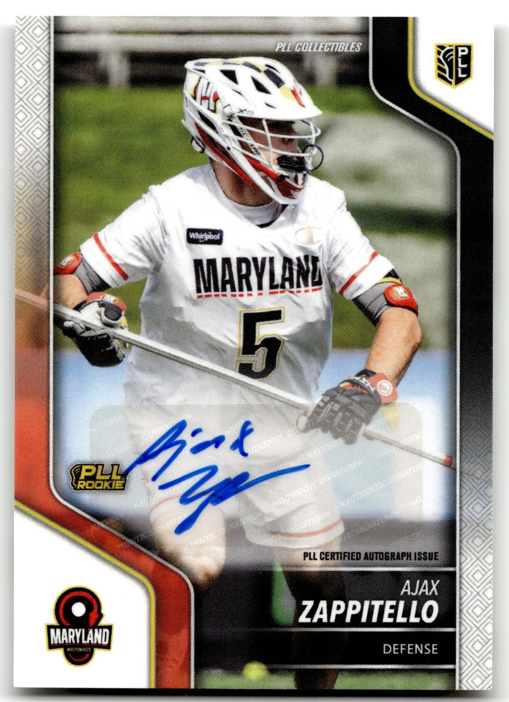 Ajax Zappitello 2024 PLL Release Maryland Whipsnakes Base Auto #153