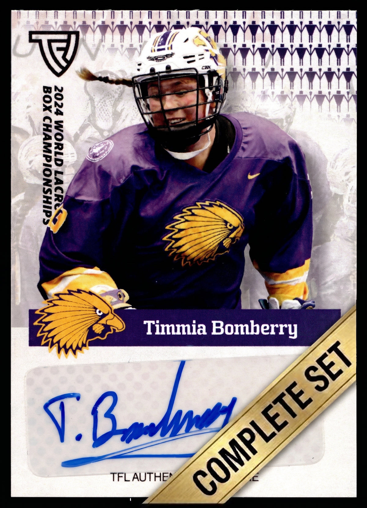 2024 TFL WBLC Team Haudenosaunee Women's Complete 11 Card Base Auto Set