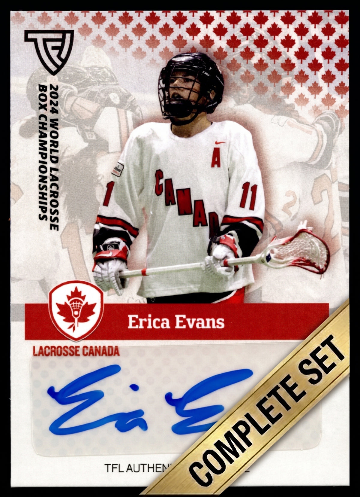 2024 TFL WBLC Team Canada Women's Complete 11 Card Base Auto Set