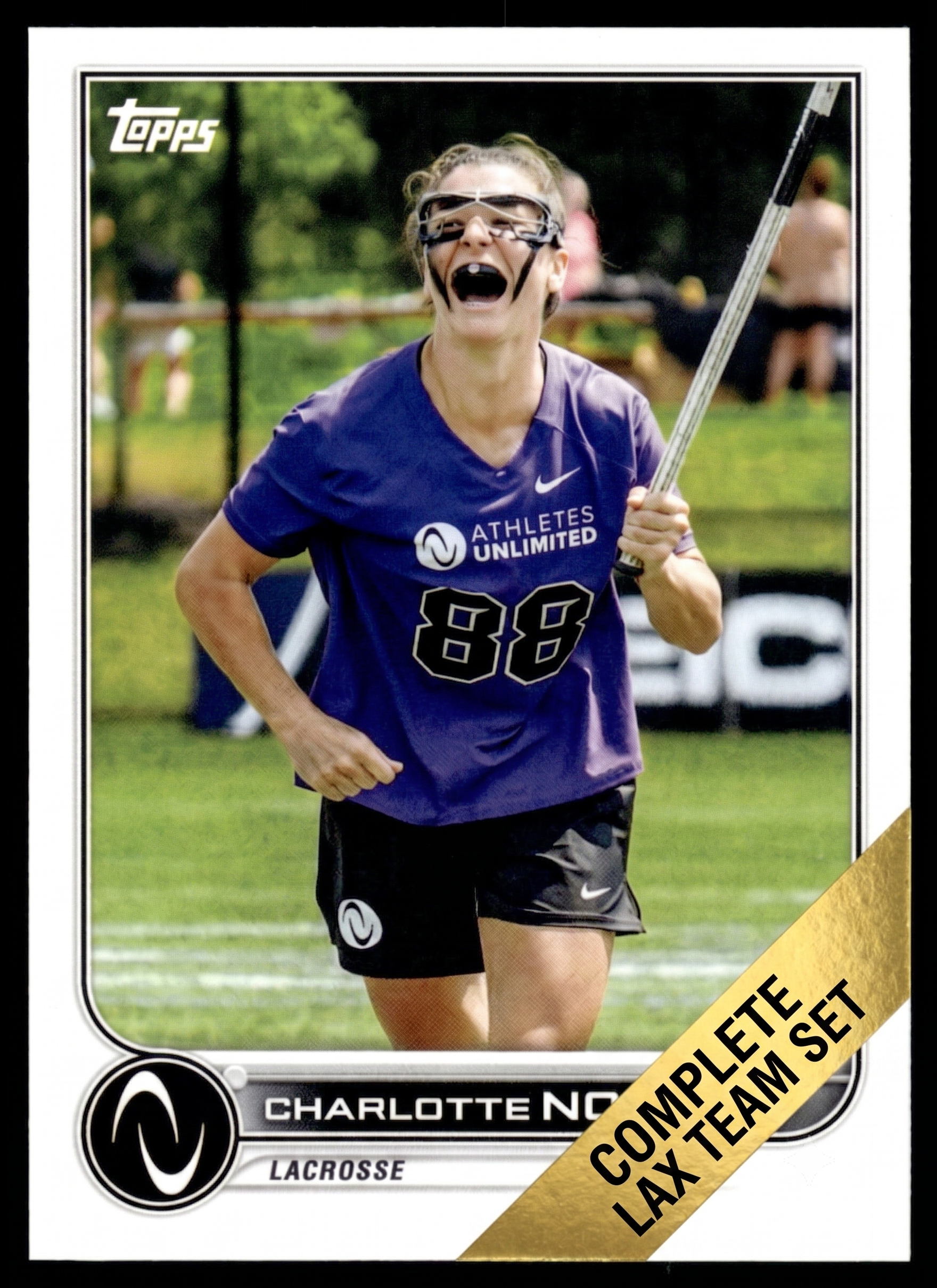 2022 Topps Athletes Unlimited Lacrosse Complete 55 Base Card Set