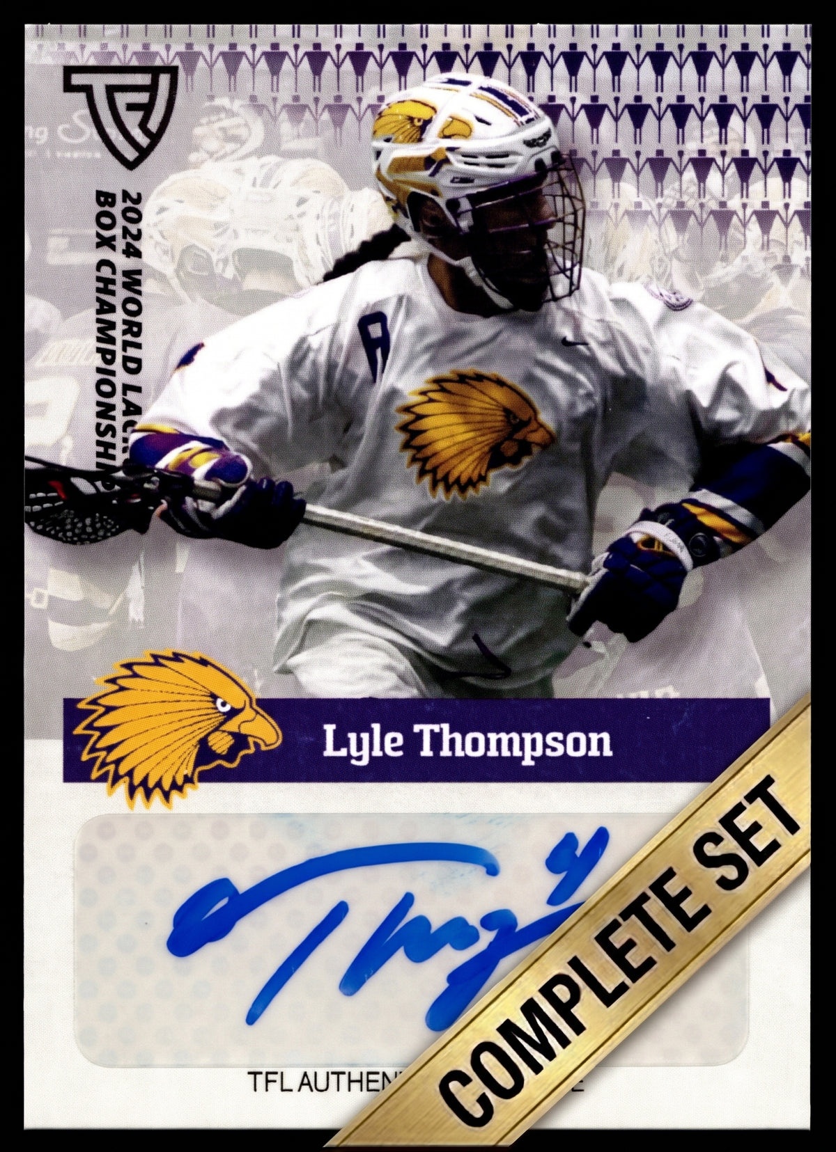 2024 TFL WBLC Team Haudenosaunee Men's Complete 11 Card Base Auto Set