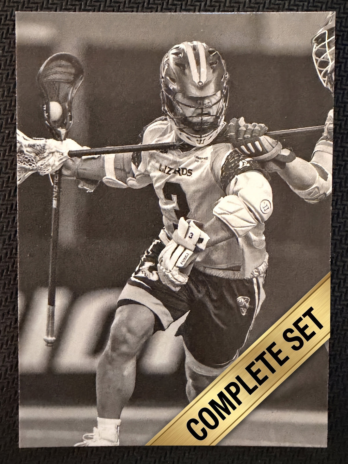 2019 MLL Premier Series Complete Borderless Black & White (18) Card Set