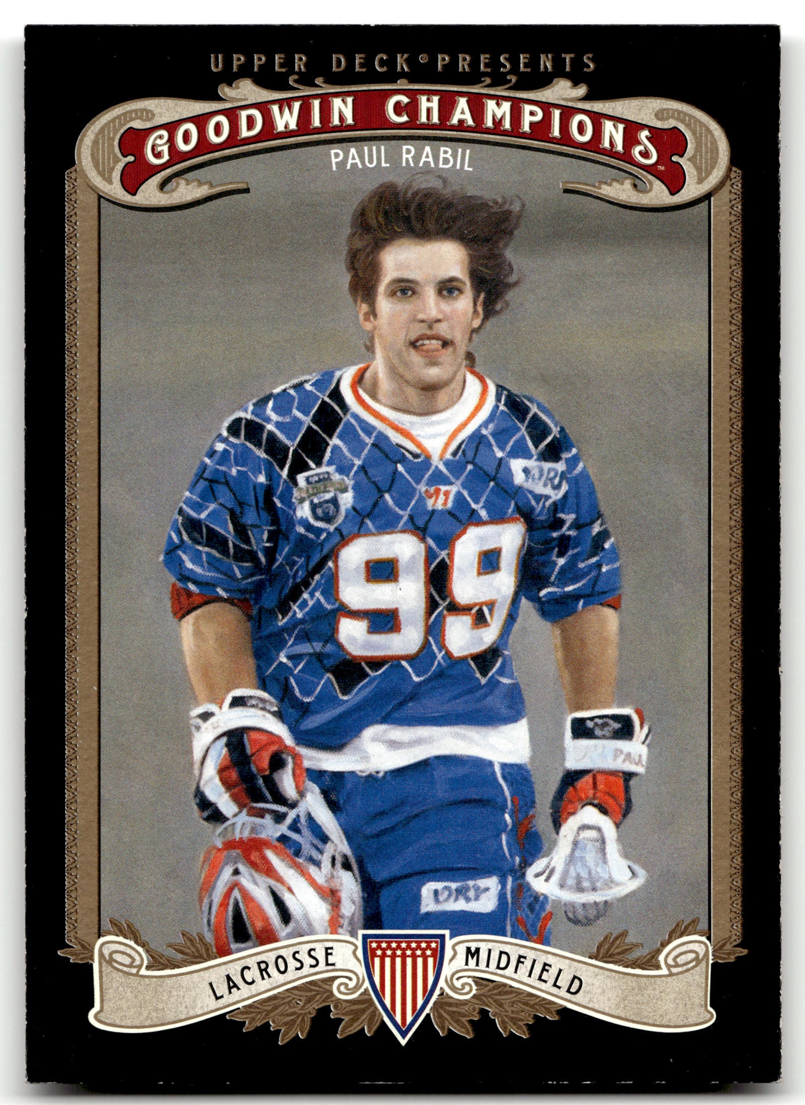 Paul Rabil 2012 Upper Deck Goodwin Champions John Hopkins Blue Jays Black #68